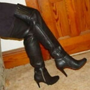9 Report Dark Brown Thigh High, over Knee Leather